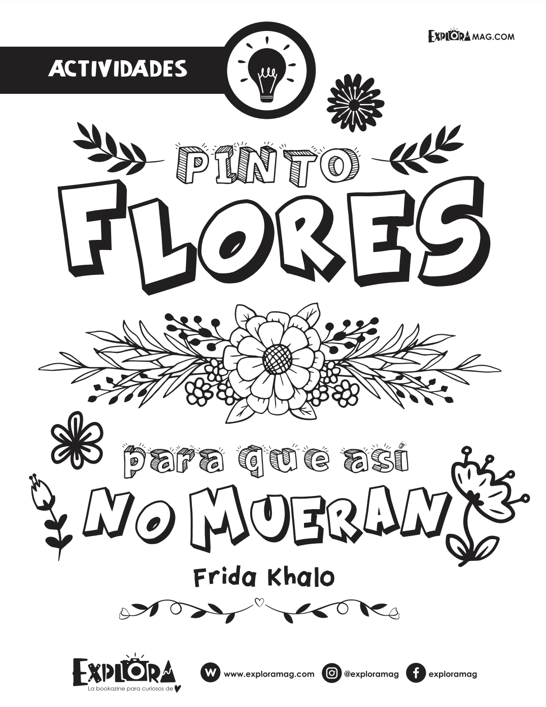 FREE Coloring page Frida Frase