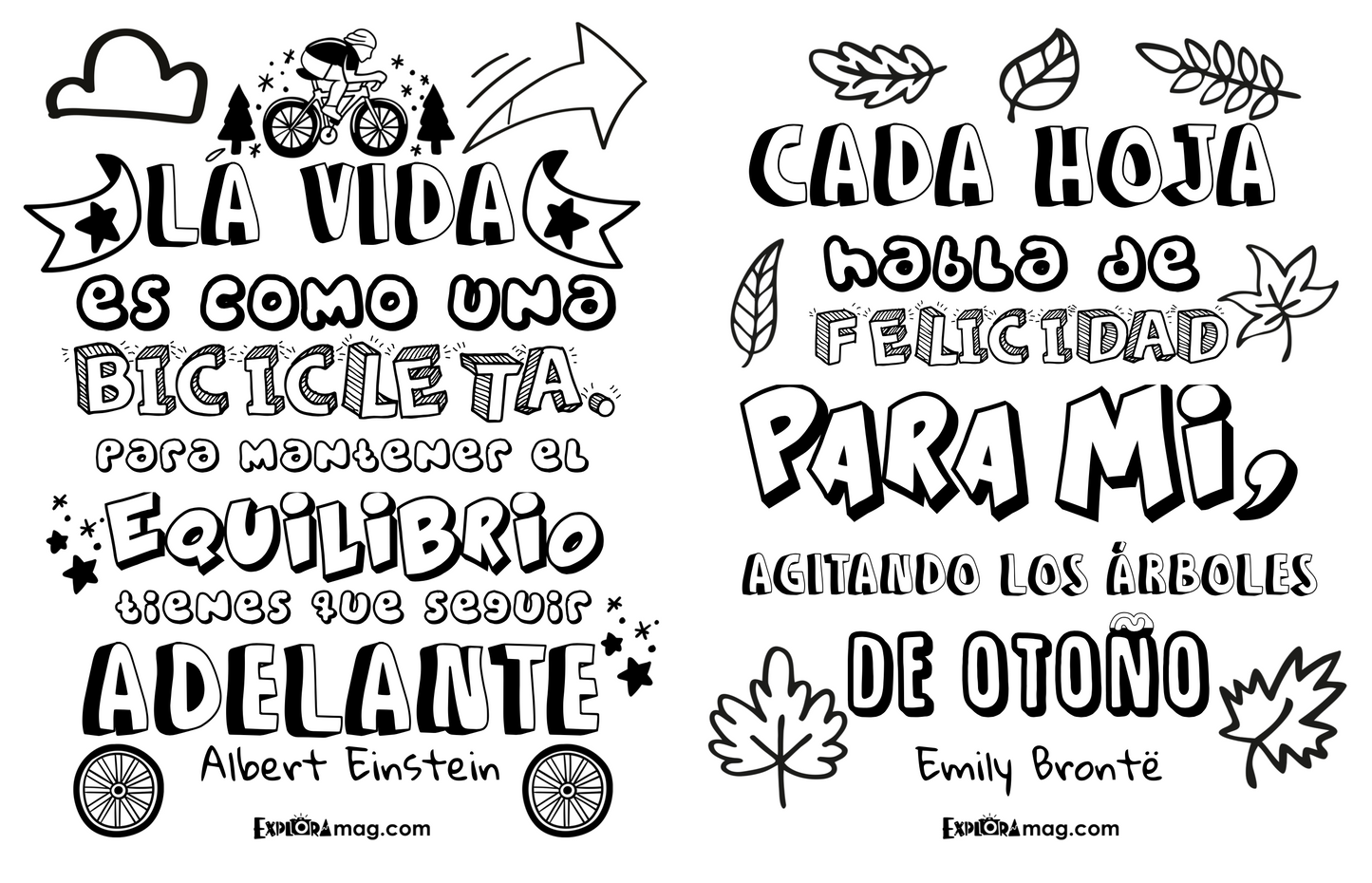 Quotes for Coloring in Spanish