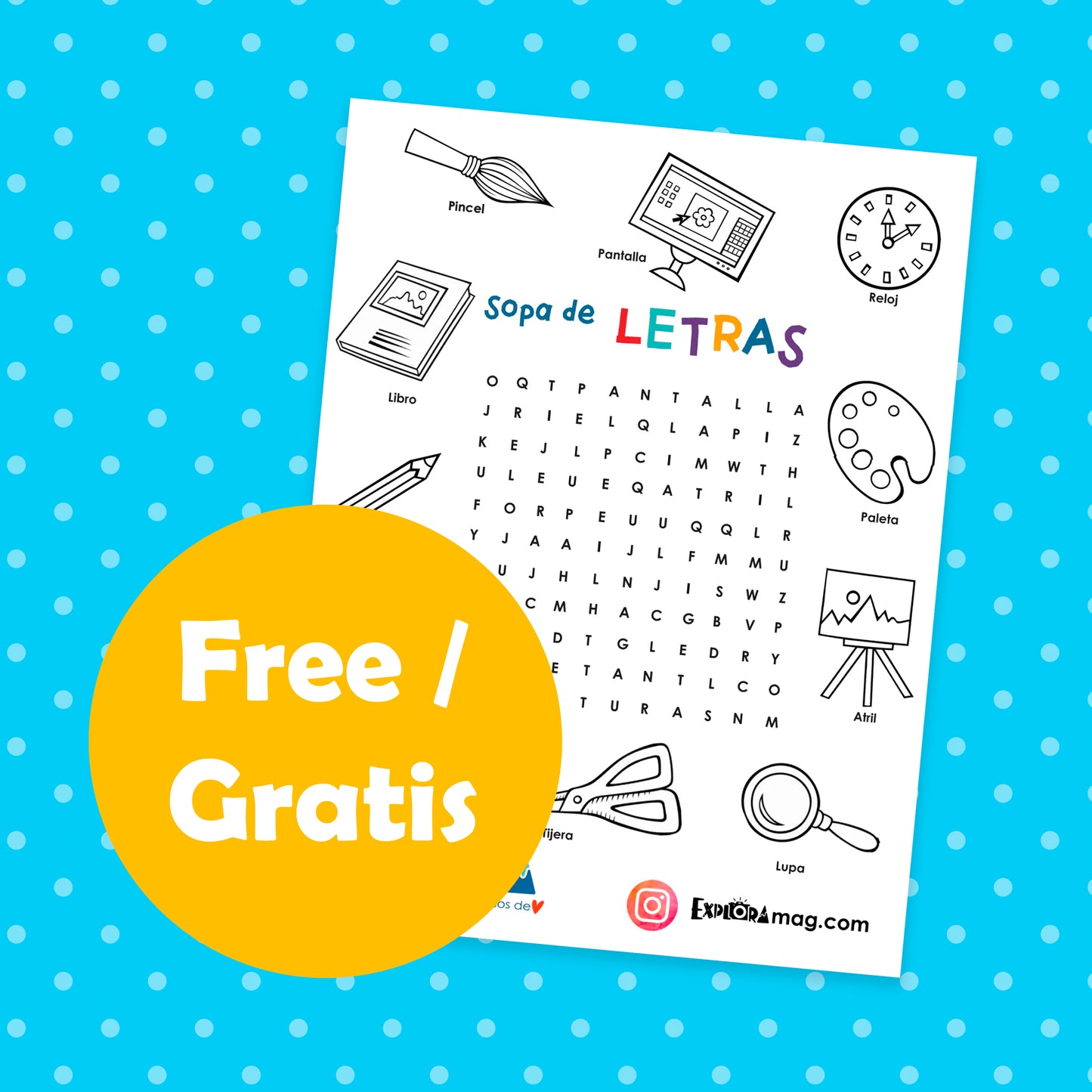 FREE School Sopa de Letras