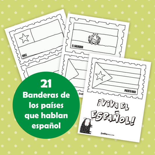 Actividad- Spanish speaking 21 country flags